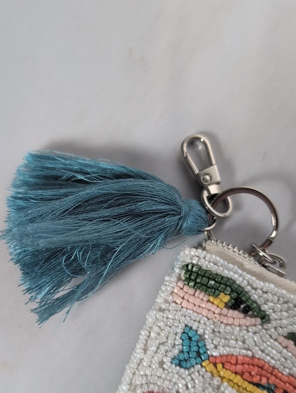Sol & Mer Hand Beaded Fish Themed Zip Coin Purse